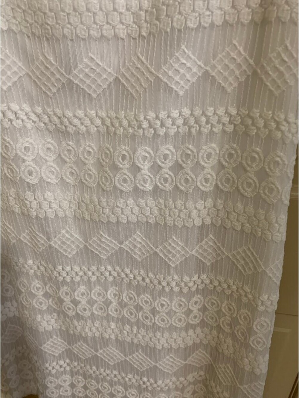 Rabbit Rabbit Rabbit White Geometric Lace Sheath Dress Size Medium - Picture 4 of 10